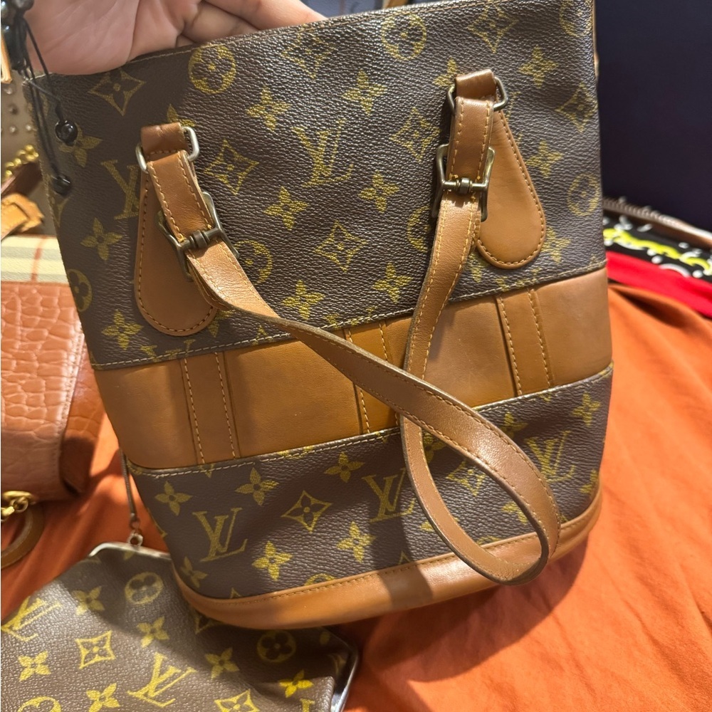 Louis Vuitton Brown Monogram Bucket Bag